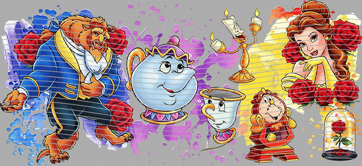 16oz Disney style-D-2142